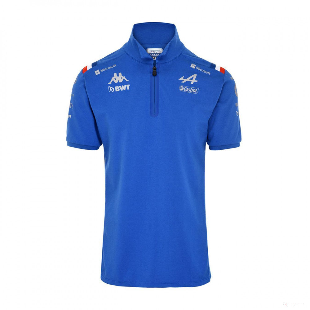 Tricou de Barbat cu Guler, Alpine Team, Albastru, 2022