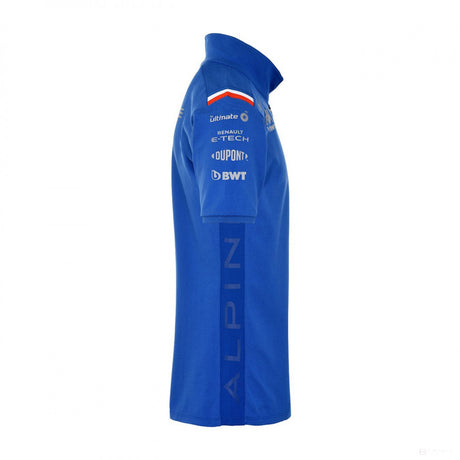 Tricou de Barbat cu Guler, Alpine Team, Albastru, 2022 - FansBRANDS®