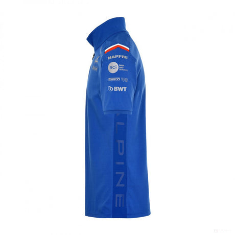 Tricou de Barbat cu Guler, Alpine Team, Albastru, 2022 - FansBRANDS®