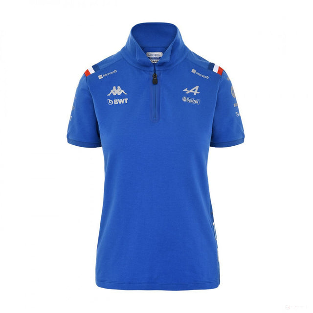 Tricou de Dama cu Guler, Alpine Team, Albastru, 2022 - FansBRANDS®