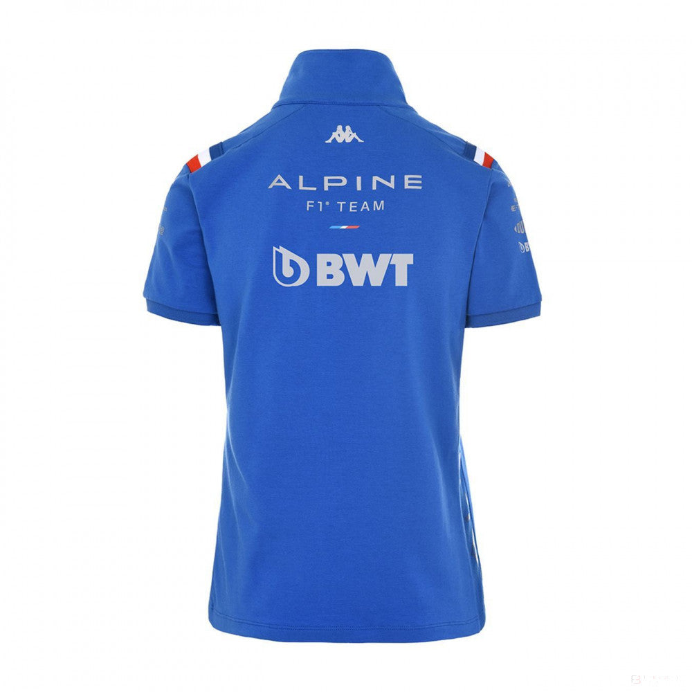 Tricou de Dama cu Guler, Alpine Team, Albastru, 2022 - FansBRANDS®