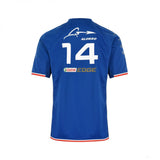 Tricou de Barbat, Alpine Fernando Alonso 14 Team, Albastru, 2022 - FansBRANDS®