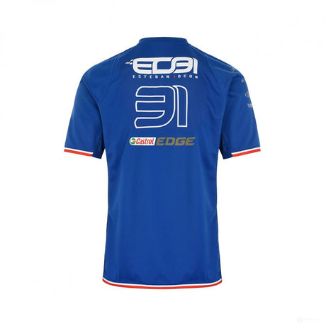 Tricou de Barbat, Alpine Esteban Ocon 31 Team, Albastru, 2022