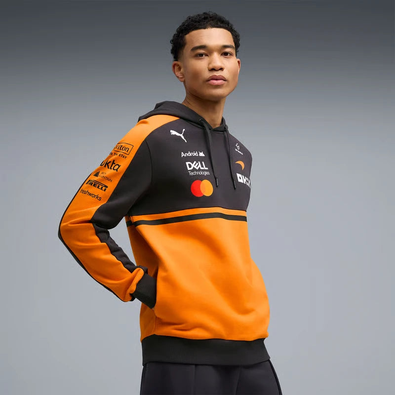 Pulover cu glugă McLaren, echipă, papaya, 2026