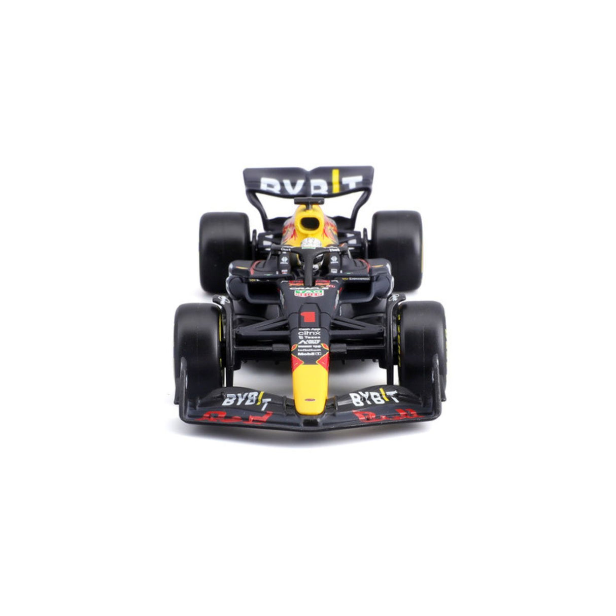 Red Bull Racing F1 Modellauto, mit Helm, RB18, bburago, 1:43, Max Verstappen