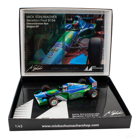 Masina Model, Mick Schumacher Benetton Ford B194 Demo Run Belgium GP 2017, 1:43, Albastru, 2017 - FansBRANDS®