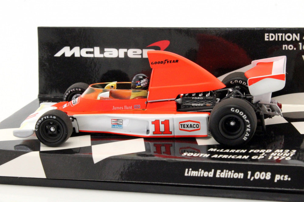 Masina Model, James Hunt McLaren Ford M23 South African GP 1976, 1:43, Rosu, 1976