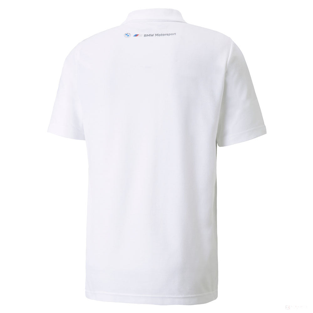 Tricou de Barbat cu Guler, Puma BMW MMS Logo, Alb, 2021 - FansBRANDS®