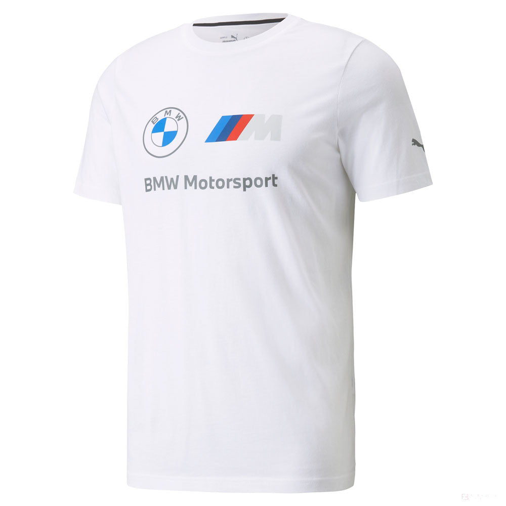 Tricou de Barbat, Puma BMW MMS ESS Logo, Alb, 2021