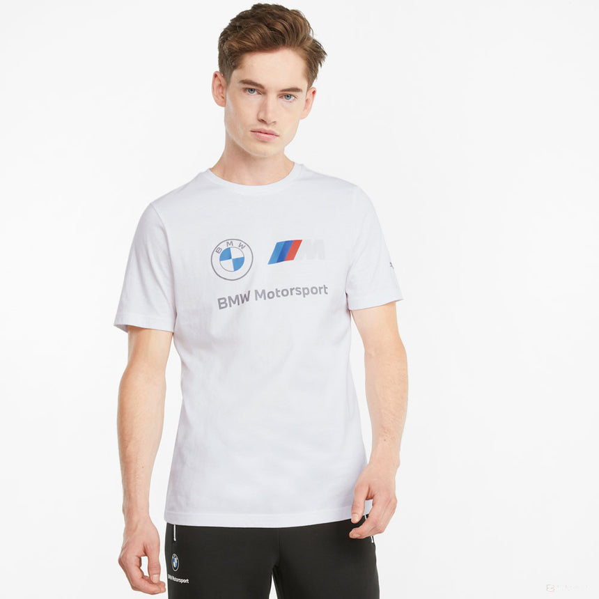 Tricou de Barbat, Puma BMW MMS ESS Logo, Alb, 2021 - FansBRANDS®