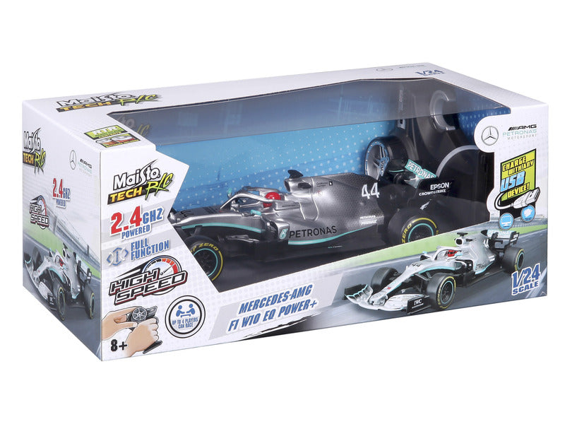 Mașină RC Mercedes, Maisto Tech RC, Lewis Hamilton, scară 1:24, nr. 44, W10 EQ Power +