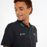 Tricou de Barbat cu Guler, Puma Mercedes, 2022, Negru - FansBRANDS®