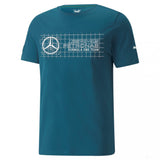 Tricou de Barbat, Puma Mercedes Team Logo, 2022, Albastru - FansBRANDS®