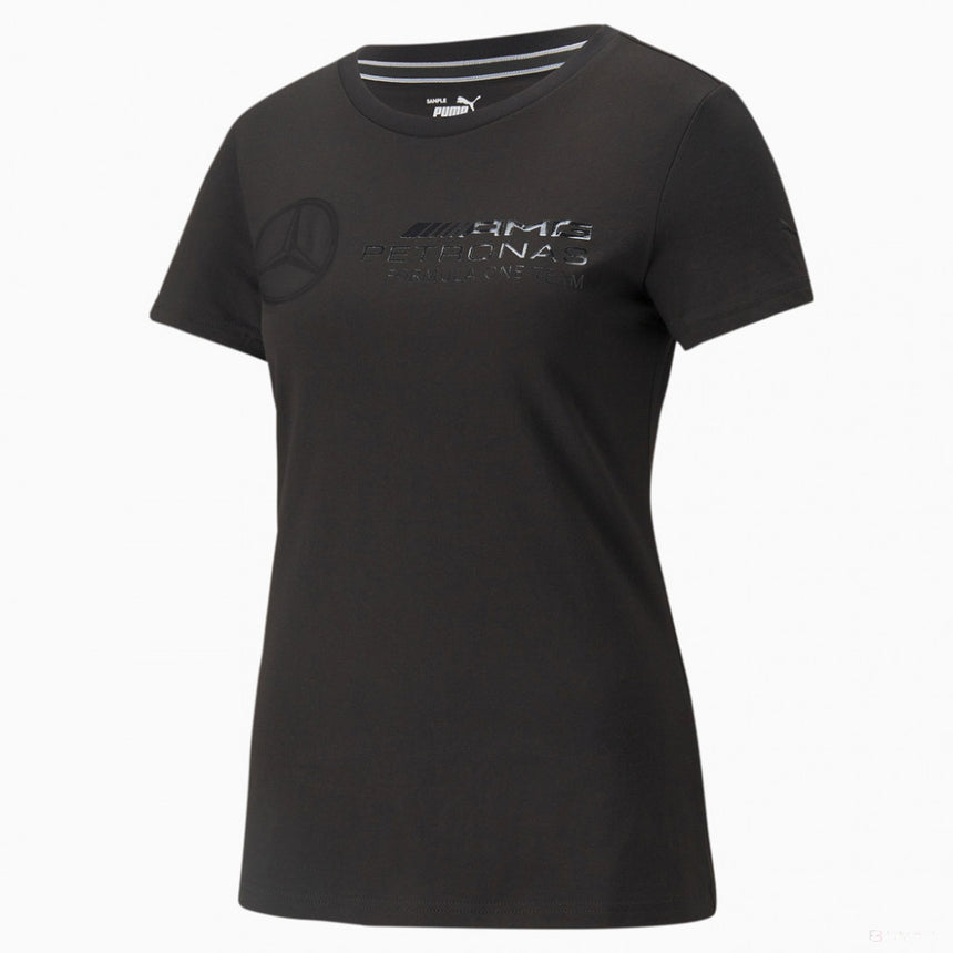 Tricou de Dama, Puma Mercedes Team Logo, 2022, Negru - FansBRANDS®