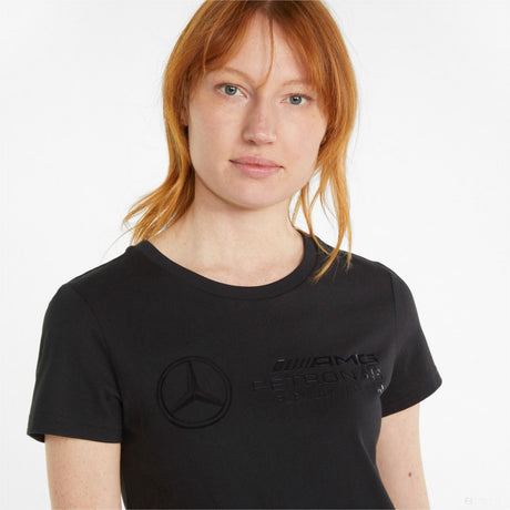 Tricou de Dama, Puma Mercedes Team Logo, 2022, Negru - FansBRANDS®