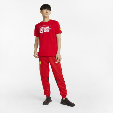 Tricou de Barbat, Puma Ferrari Race, 2022, Rosu - FansBRANDS®