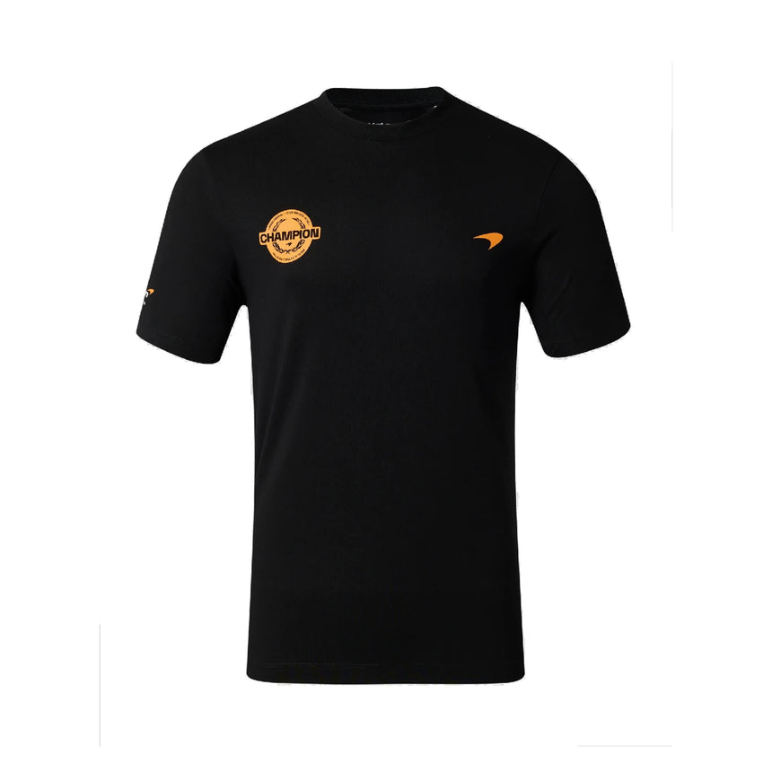 Tricou McLaren, Lando Norris, Campion mondial 2025, ediție specială, negru