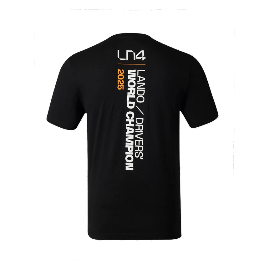 Tricou McLaren, Lando Norris, Campion mondial 2025, ediție specială, negru