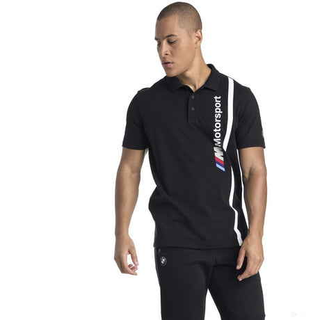 Tricou de Barbat cu Guler, Puma BMW MMS, Negru, 2018 - FansBRANDS®