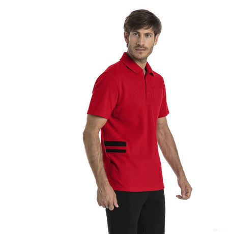 Tricou de Barbat cu Guler, Puma Ferrari Fan Lifestyle, Rosu, 2018 - FansBRANDS®