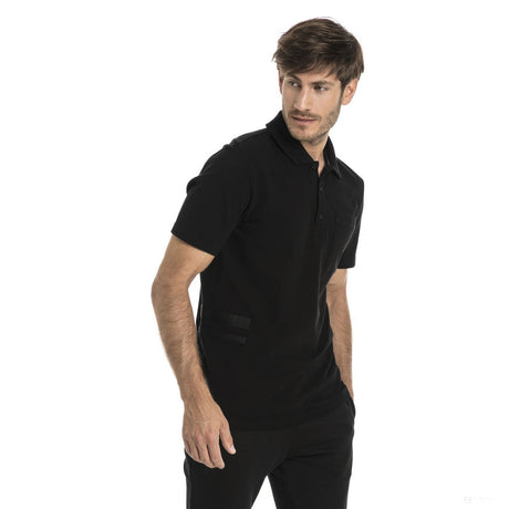 Tricou de Barbat cu Guler, Puma Ferrari Fan Lifestyle, Negru, 2018 - FansBRANDS®