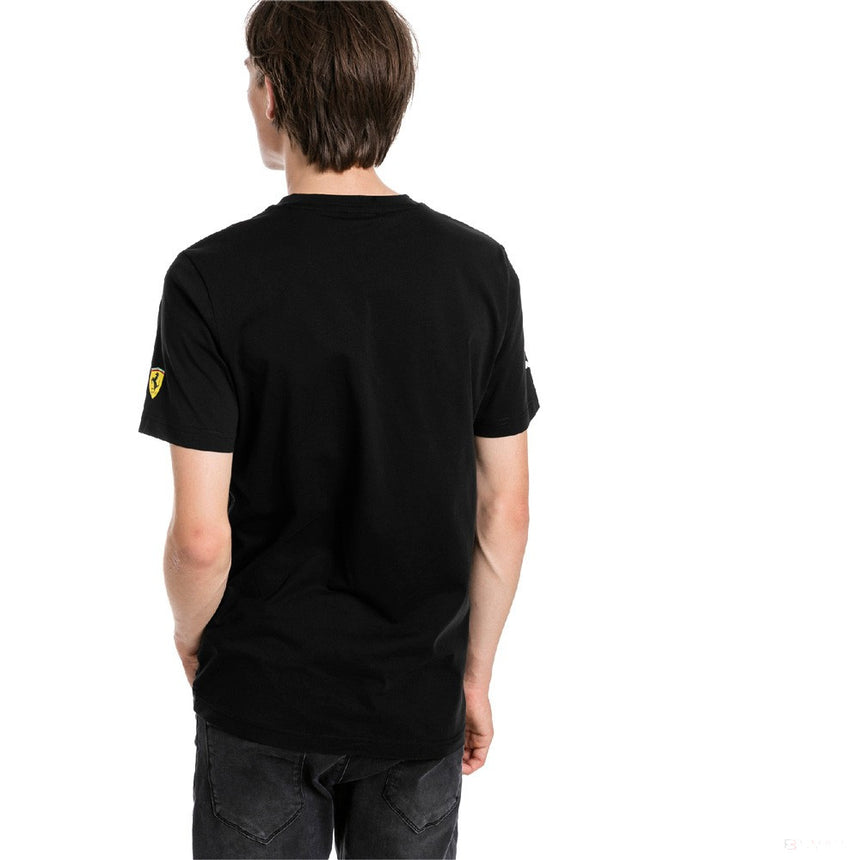 Tricou de Barbat, Puma Ferrari Big Shield, Negru, 2019 - FansBRANDS®
