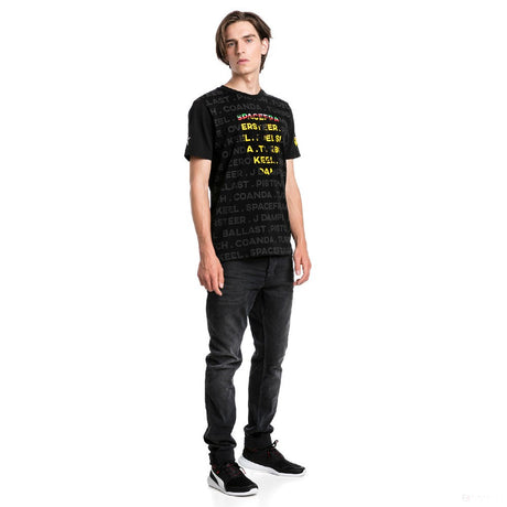 Tricou de Barbat, Puma Ferrari Big Shield, Negru, 2019 - FansBRANDS®