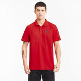 Tricou de Barbat cu Guler, Puma Ferrari Style, Rosu, 2020 - FansBRANDS®