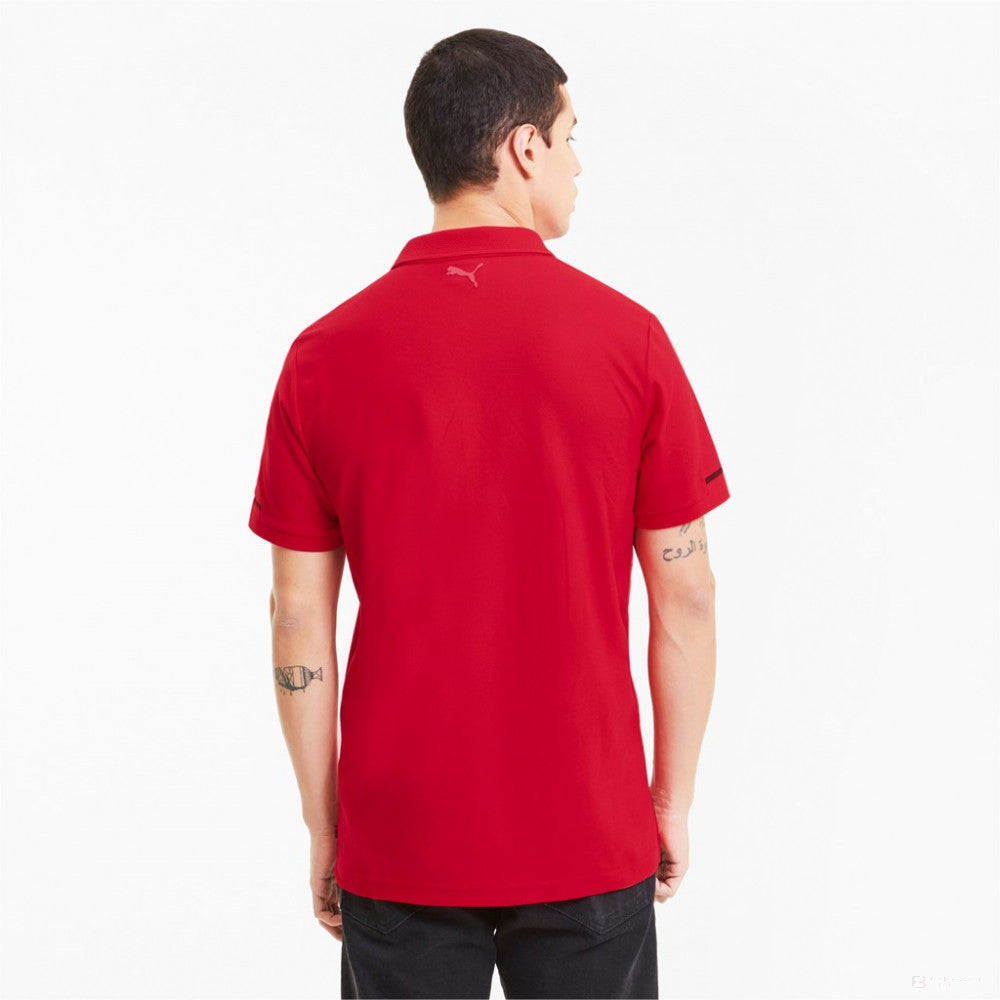 Tricou de Barbat cu Guler, Puma Ferrari Style, Rosu, 2020 - FansBRANDS®