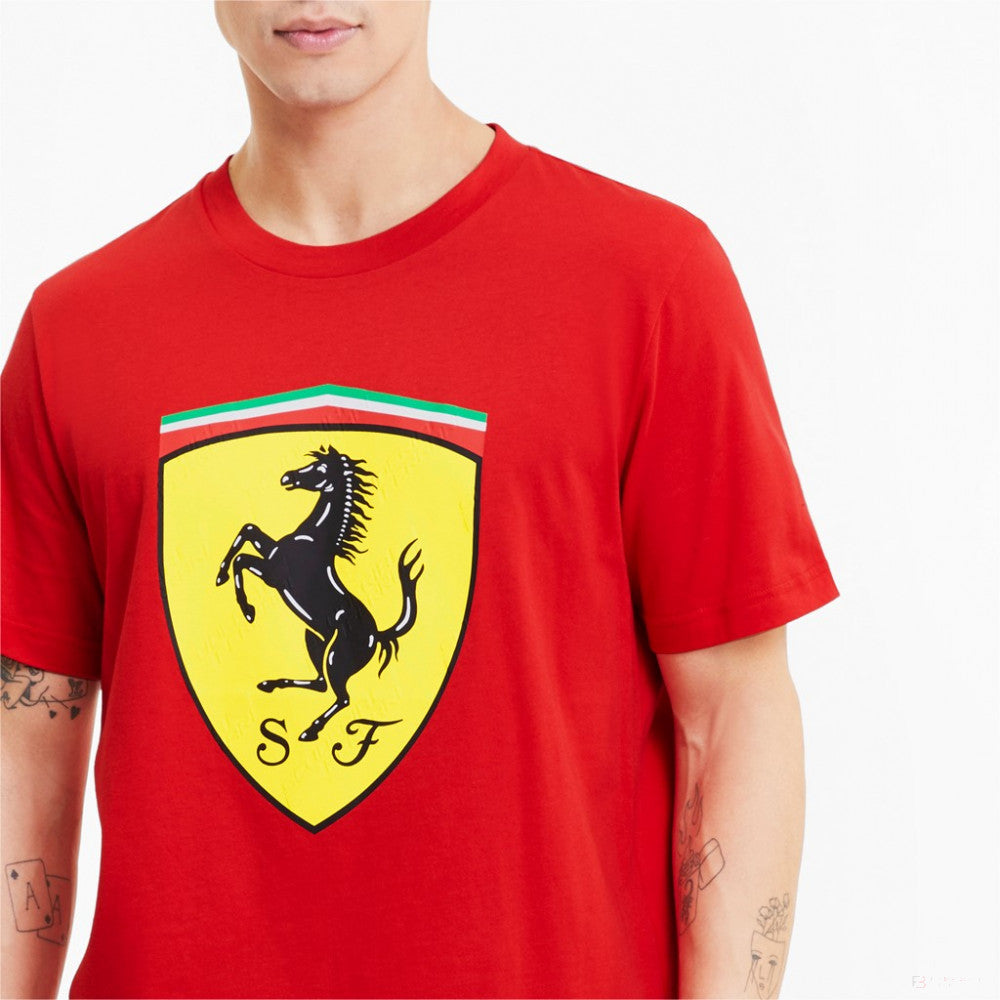 Tricou de Barbat, Puma Ferrari Race Big Shield+, Rosu, 2020