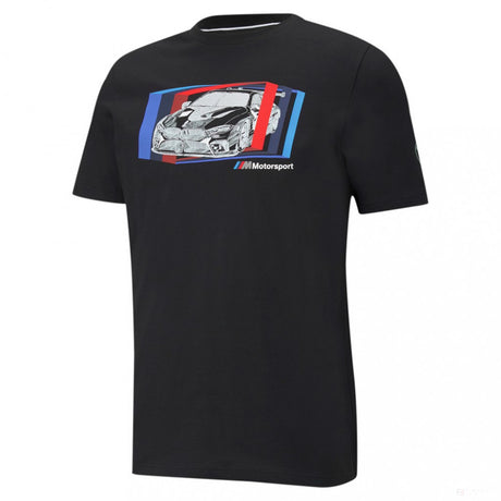 Tricou de Barbat, Puma BMW MMS Car Graphic, Negru, 2021 - FansBRANDS®