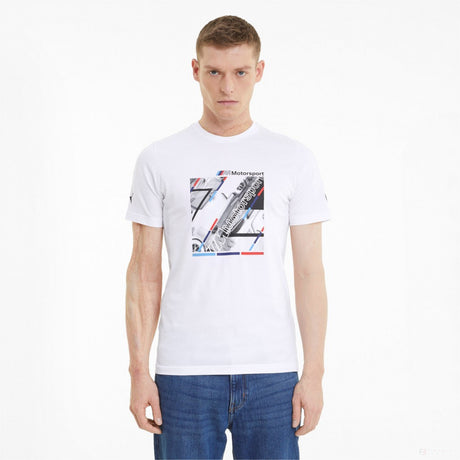 Tricou de Barbat, Puma BMW MMS Graphic, Alb, 2021 - FansBRANDS®