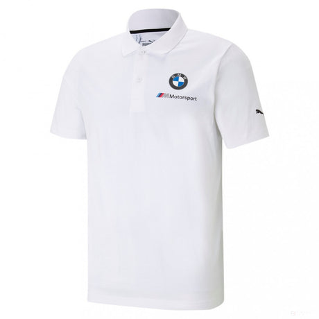 Tricou de Barbat cu Guler, Puma BMW MMS ESS, Alb, 2021 - FansBRANDS®