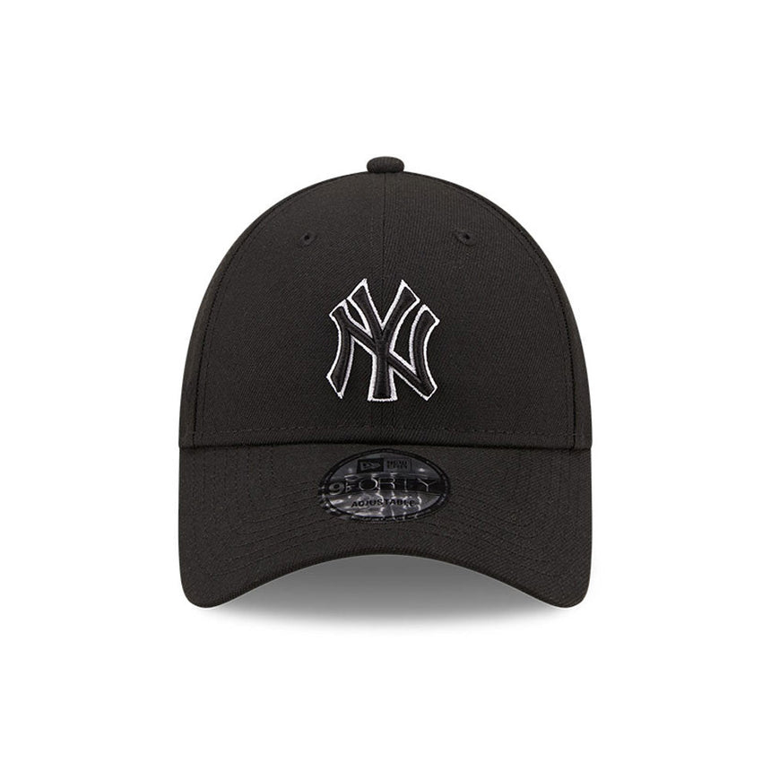 Șapcă New York Yankees, New Era, 9FORTY, contur pop, negru