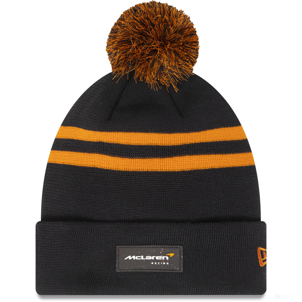 McLaren beanie, New Era, polyana pom, anthracite - FansBRANDS®