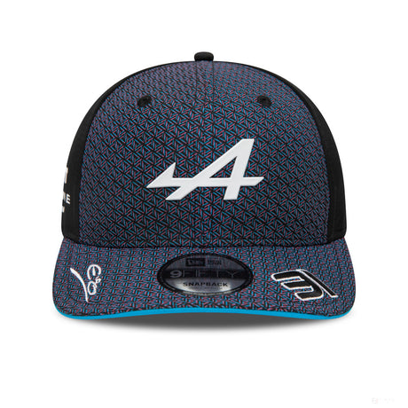 Alpine cap, New Era, Esteban Ocon, 9FIFTY, black, 2023