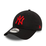 Șapcă New York Yankees, siglă roșie, New Era, 9TWENTY, esențial, negru
