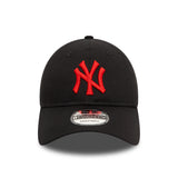 Șapcă New York Yankees, siglă roșie, New Era, 9TWENTY, esențial, negru