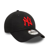 Șapcă New York Yankees, siglă roșie, New Era, 9TWENTY, esențial, negru