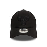 Șapcă Chicago Bulls, New Era, 9FORTY, esențial, negru total