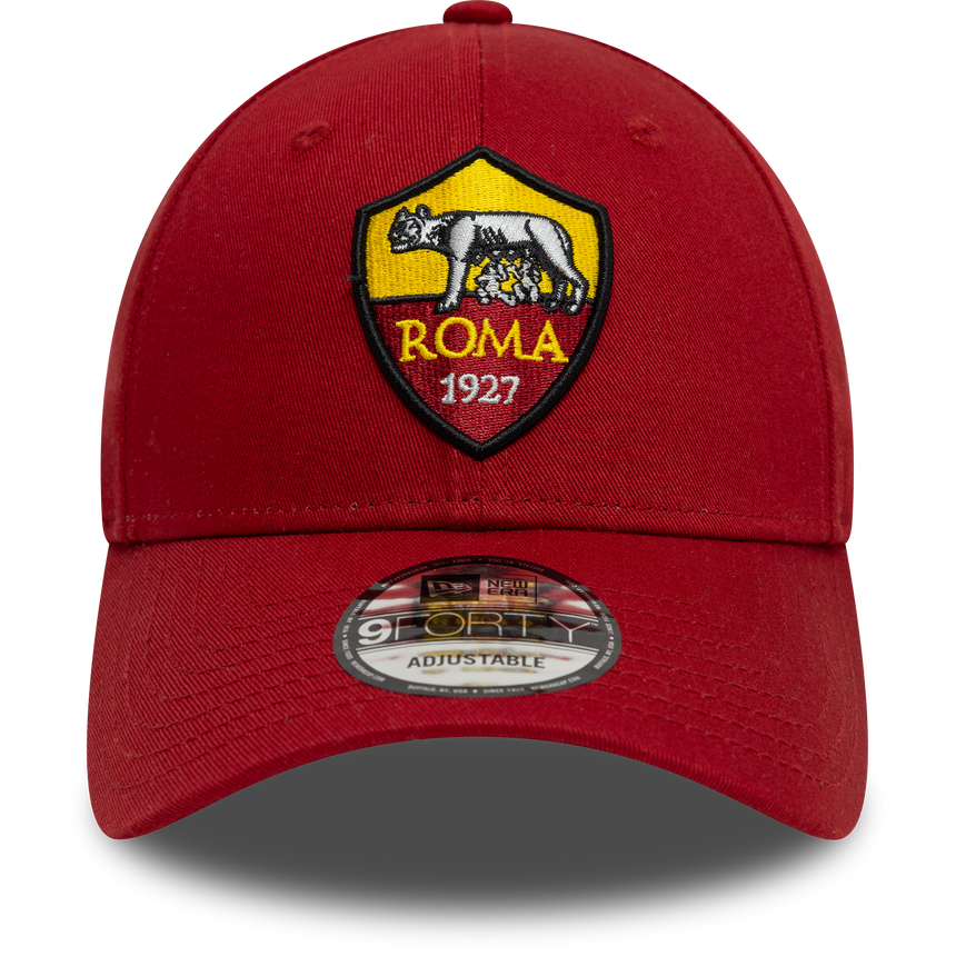 șapcă AS Roma, New Era, 9FORTY, Core, roșu