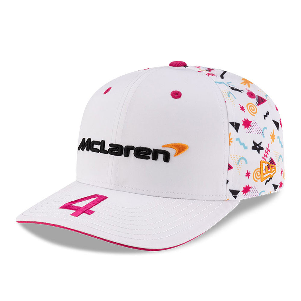 McLaren, Miami, Lando Norris, New Era, 9SEVENTY SS, weiße Baseballkappe 🔥
