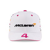 McLaren, Miami, Lando Norris, New Era, 9SEVENTY SS, weiße Baseballkappe 🔥