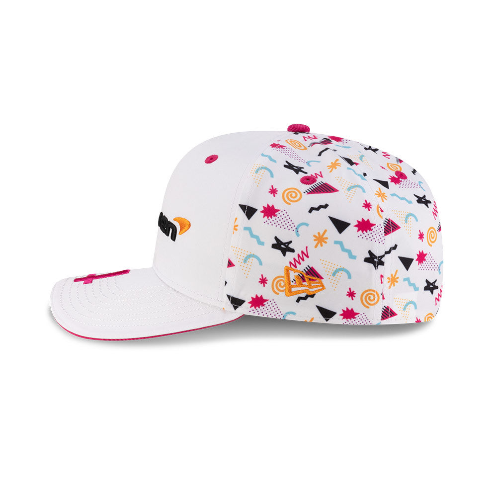 McLaren, Miami, Lando Norris, New Era, 9SEVENTY SS, weiße Baseballkappe 🔥