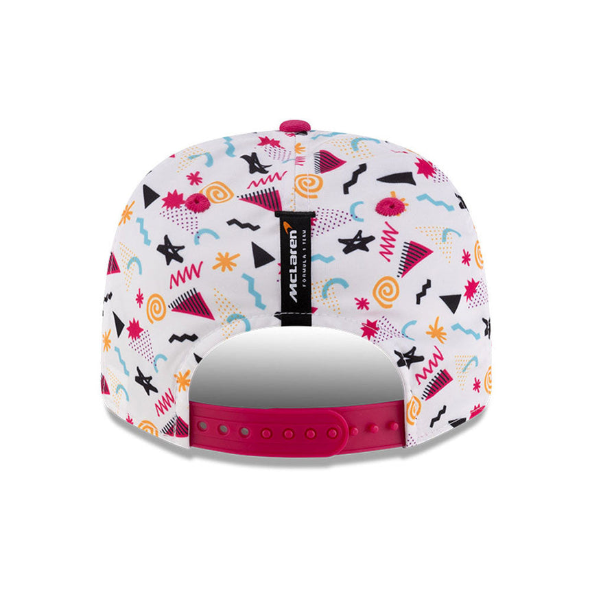 McLaren, Miami, Lando Norris, New Era, 9SEVENTY SS, White Baseball Cap 🔥