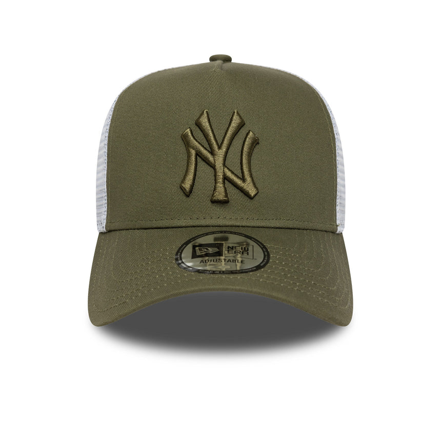 Șapcă New York Yankees, New Era, trucker, esențial, culoare khaki