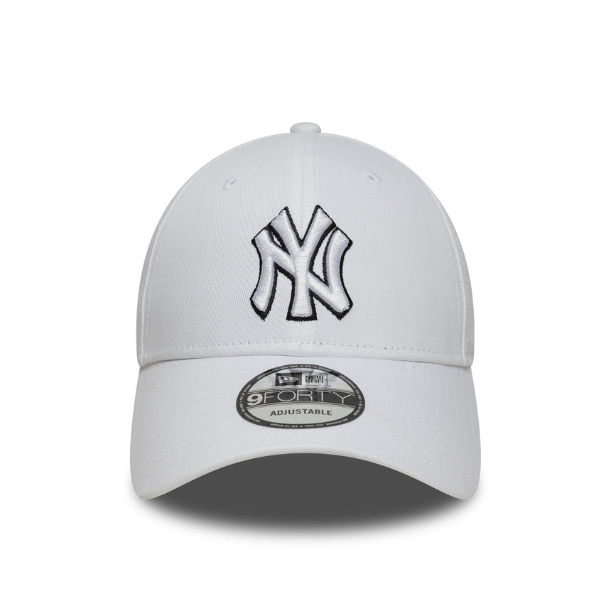 Șapcă New York Yankees, New Era, 9FORTY, alb