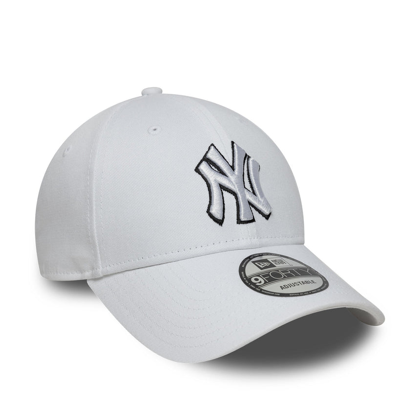 Șapcă New York Yankees, New Era, 9FORTY, alb