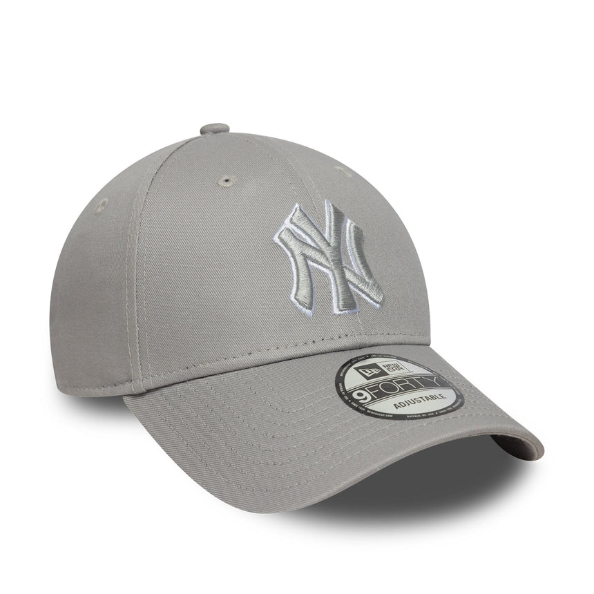 șapcă New York Yankees, New Era, 9FORTY, contur în stil pop, gri