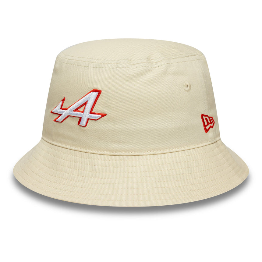 Pălărie bucket Alpine, sezonieră, conică, New Era, 9FORTY, crem